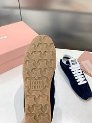 Bagsaaa Miu Miu Plume suede sneakers navy blue - 2