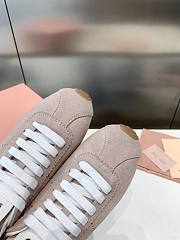 Bagsaaa Miu Miu Plume suede sneakers light pink - 4
