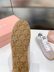 Bagsaaa Miu Miu Plume suede sneakers light pink - 2