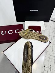 Bagsaaa Gucci Women's slide sandal with Horsebit beige - 4