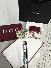 Bagsaaa Gucci Women's slide sandal with Horsebit white floral print - 4