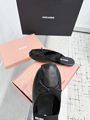 Bagsaaa Miu Miu Leather ballerina mules black - 2