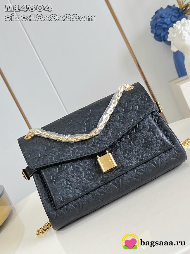 Bagsaaa LV M14604 Anytime Flap Bag Tourterelle Black - 29.5cm - 1
