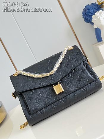 Bagsaaa LV M14604 Anytime Flap Bag Tourterelle Black - 29.5cm