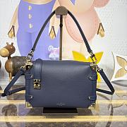 Bagsaaa LV M15226 New Side Trunk MM Bag Navy Blue - 23.5cm - 1
