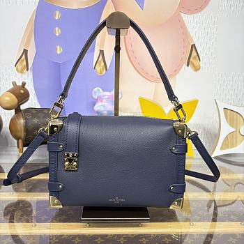Bagsaaa LV M15226 New Side Trunk MM Bag Navy Blue - 23.5cm