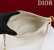Bagsaaa Diorstar Hobo Bag with Chain Latte Macrocannage Lambskin - 22cm - 4