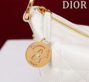 Bagsaaa Diorstar Hobo Bag with Chain Latte Macrocannage Lambskin - 22cm - 3
