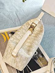 Bagsaaa Medium DiorTravel Nomad Pouch Gold-Tone Dior Oblique Jacquard - 22cm - 2
