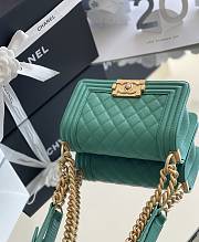 Bagsaaa Chanel Boy Green Caviar & Gold - 20cm - 4