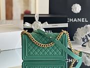 Bagsaaa Chanel Boy Green Caviar & Gold - 25cm - 4