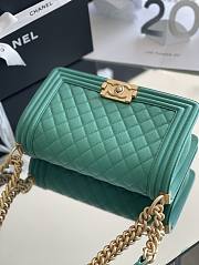 Bagsaaa Chanel Boy Green Caviar & Gold - 25cm - 3