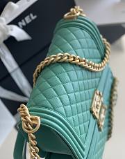 Bagsaaa Chanel Boy Green Caviar & Gold - 25cm - 2