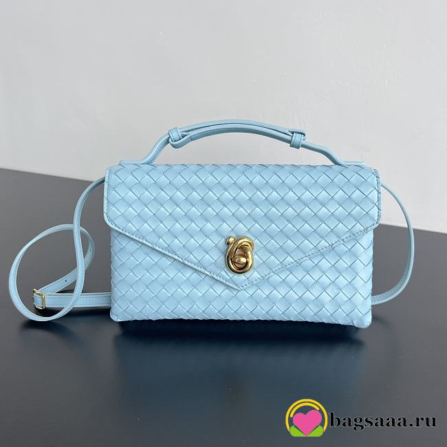Bagsaaa Bottega Veneta Knot Lock 817191 blue - 25cm - 1