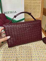 Bagsaaa Bottega Veneta Knot Lock 817191 dark red - 25cm - 3