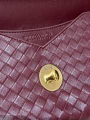 Bagsaaa Bottega Veneta Knot Lock 817191 dark red - 25cm - 2