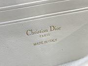 Bagsaaa Dior 30 Montaigne Cigale Pouch with Chain Blue Dior Oblique Chambray with Raffia Effect - 21cm - 3