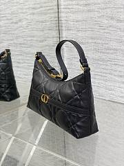 Bagsaaa Dior Miss Caro Cigale Mini Bag Black Macrocannage Lambskin - 24cm - 3