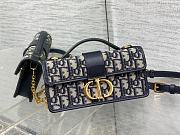 Bagsaaa Dior Miss Montaigne Mini Bag Blue Dior Oblique Jacquard - 20cm - 1