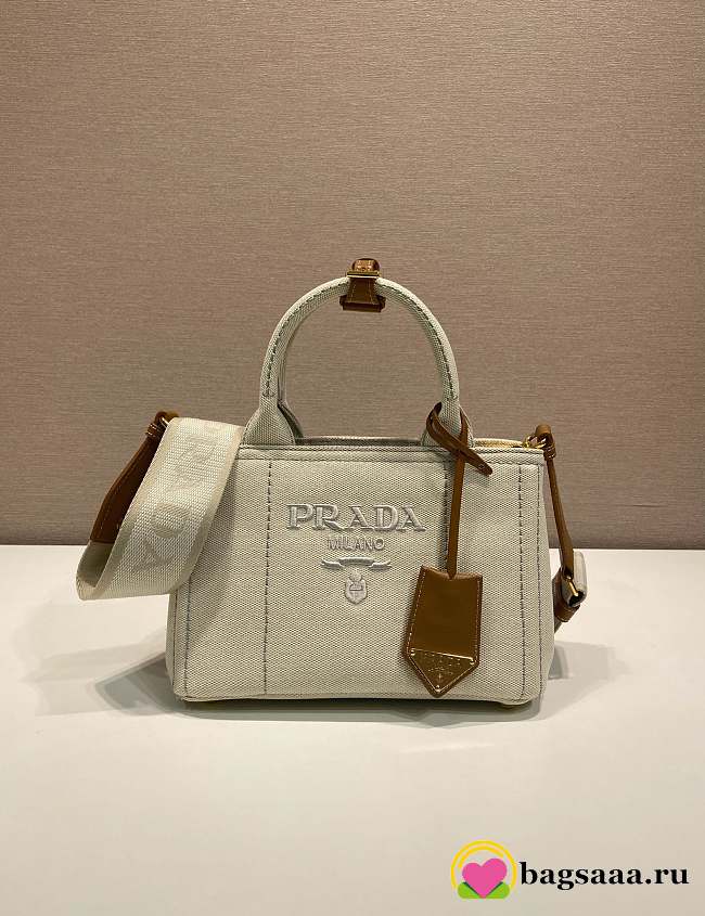 Bagsaaa Prada Linen blend mini handbag 1BA038 - 22cm - 1