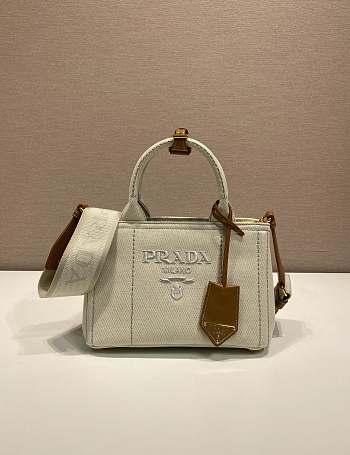 Bagsaaa Prada Linen blend mini handbag 1BA038 - 22cm