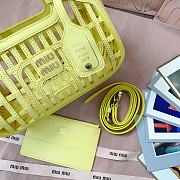 Bagsaaa Miu Miu Leather basket 5BA294 yellow - 24cm - 4
