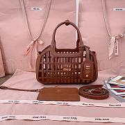 Bagsaaa Miu Miu Leather basket 5BA294 brown - 24cm - 1