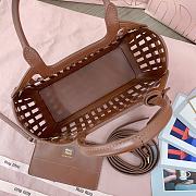 Bagsaaa Miu Miu Leather basket 5BA294 brown - 24cm - 3