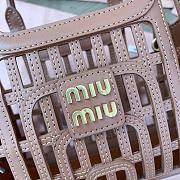 Bagsaaa Miu Miu Leather basket 5BA294 brown - 24cm - 2