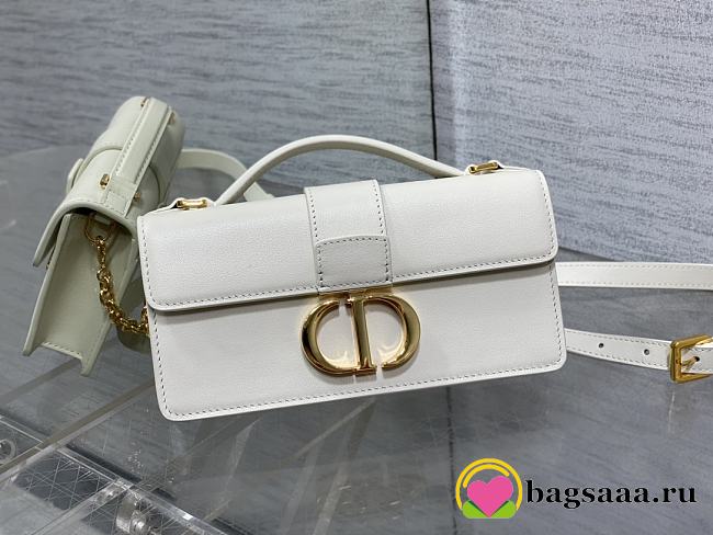 Bagsaaa Dior Miss Montaigne Mini Bag Latte Smooth Calfskin - 20cm - 1