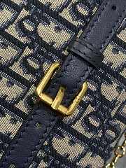 Bagsaaa Dior Miss Caro Mini Bag Blue Dior Oblique Jacquard - 18cm - 3