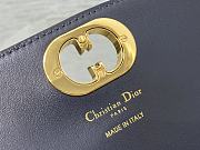 Bagsaaa Dior Miss Caro Pouch with Chain Blue Dior Oblique Jacquard and Smooth Calfskin - 19cm - 2