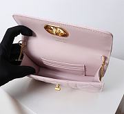Bagsaaa Dior Miss Caro Pouch with Chain Powder Pink Macrocannage Lambskin - 19cm - 2