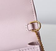 Bagsaaa Dior Miss Caro Pouch with Chain Powder Pink Macrocannage Lambskin - 19cm - 3