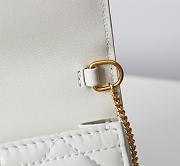 Bagsaaa Dior Miss Caro Pouch with Chain Latte Macrocannage Lambskin - 19cm - 4