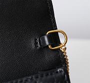Bagsaaa Dior Miss Caro Pouch with Chain Black Macrocannage Lambskin - 19cm - 4