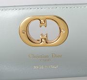 Bagsaaa Dior Miss Caro Pouch with Chain Pistachio Green Macrocannage Lambskin - 19cm - 4