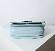 Bagsaaa Dior Small 30 Montaigne Avenue Top Handle Bag Pale Blue Patent Calfskin - 19cm - 2