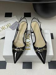 Bagsaaa My Dior Slingback Pump Black Patent Calfskin 5cm - 4