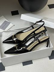 Bagsaaa My Dior Slingback Pump Black Patent Calfskin 5cm - 3