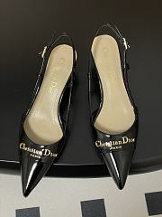 Bagsaaa My Dior Slingback Pump Black Patent Calfskin 5cm - 2