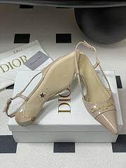 Bagsaaa My Dior Slingback Pump Beige Patent Calfskin 5cm - 4