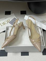 Bagsaaa My Dior Slingback Pump Beige Patent Calfskin 5cm - 2