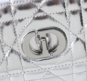 Bagsaaa Dior Miss Caro Top Handle Pouch Silver Macrocannage Lambskin - 24 x 12 x 4 cm - 2
