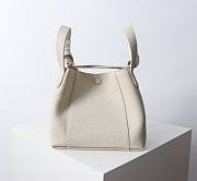 Bagsaaa Dior Small Signature Bucket Bag Latte Grained Calfskin - 21cm - 3