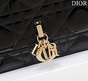 Bagsaaa My Dior Mini Bag Black Patent Cannage Calfskin - 21cm - 4