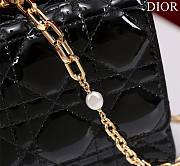 Bagsaaa My Dior Mini Bag Black Patent Cannage Calfskin - 21cm - 2