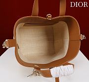 Bagsaaa Dior Medium Dior Toujours Vertical Tote Bag Natural Cannage Raffia - 24cm - 4