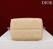 Bagsaaa Dior Medium Dior Toujours Vertical Tote Bag Natural Cannage Raffia - 24cm - 3