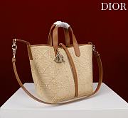 Bagsaaa Dior Medium Dior Toujours Vertical Tote Bag Natural Cannage Raffia - 24cm - 2